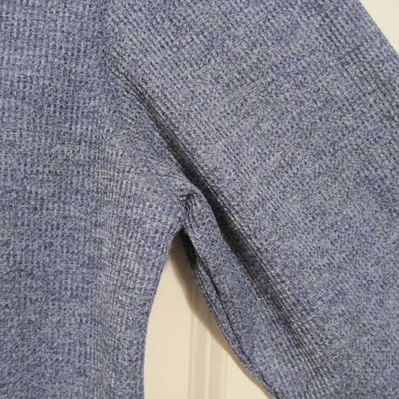 Colosseum Kids Long Sleeve waffle Tee - Blue and Yellow - Picture 6 of 8